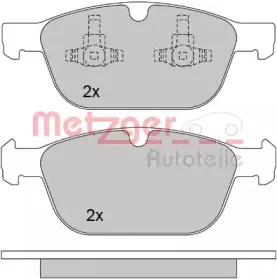 Комплект тормозных колодок, дисковый тормоз METZGER купить