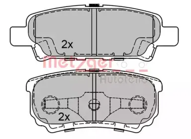Комплект тормозных колодок, дисковый тормоз METZGER купить