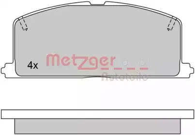 Комплект тормозных колодок, дисковый тормоз METZGER купить