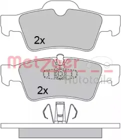 Комплект тормозных колодок, дисковый тормоз METZGER купить