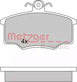 Комплект тормозных колодок, дисковый тормоз METZGER купить