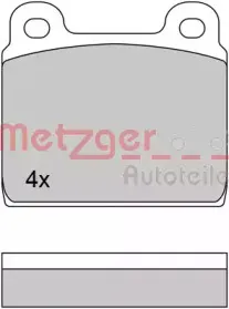 Комплект тормозных колодок, дисковый тормоз METZGER купить