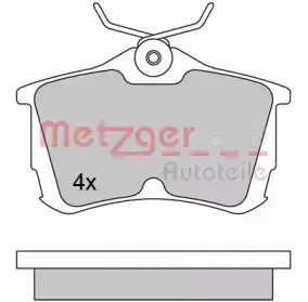 Комплект тормозных колодок, дисковый тормоз METZGER купить
