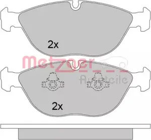 Комплект тормозных колодок, дисковый тормоз METZGER купить