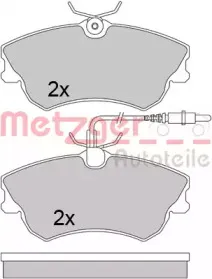 Комплект тормозных колодок, дисковый тормоз METZGER купить