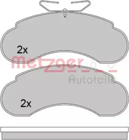 Комплект тормозных колодок, дисковый тормоз METZGER купить