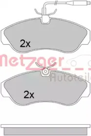 Комплект тормозных колодок, дисковый тормоз METZGER купить