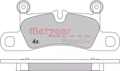 Комплект тормозных колодок, дисковый тормоз METZGER купить