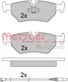 Комплект тормозных колодок, дисковый тормоз METZGER купить