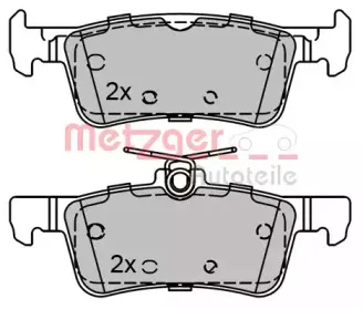 Комплект тормозных колодок, дисковый тормоз METZGER купить