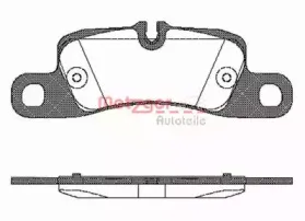 Комплект тормозных колодок, дисковый тормоз METZGER купить