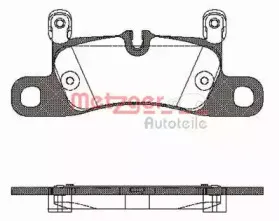 Комплект тормозных колодок, дисковый тормоз METZGER купить