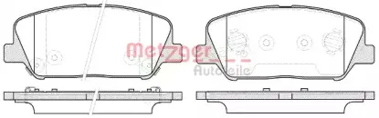 Комплект тормозных колодок, дисковый тормоз METZGER купить