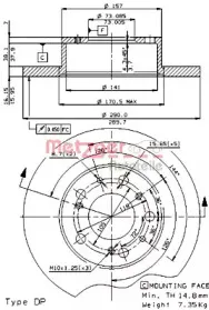 Тормозной диск METZGER купить