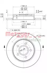 Тормозной диск METZGER купить
