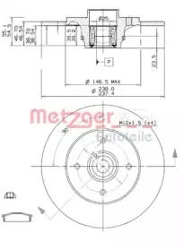 Тормозной диск METZGER купить