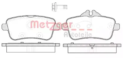 Комплект тормозных колодок, дисковый тормоз METZGER купить