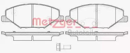 Комплект тормозных колодок, дисковый тормоз METZGER купить