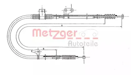 Трос, стояночная тормозная система METZGER купить