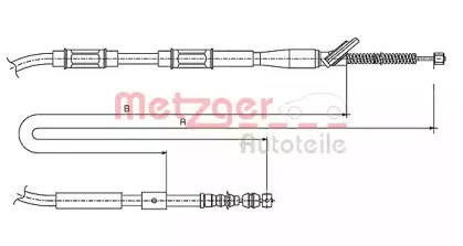 Трос, стояночная тормозная система METZGER купить