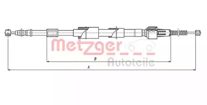 Трос, стояночная тормозная система METZGER купить