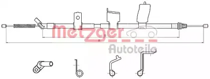 Трос, стояночная тормозная система METZGER купить