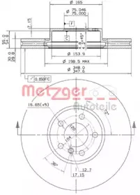 Тормозной диск METZGER купить