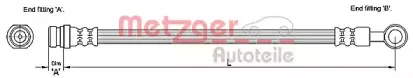 Тормозной шланг METZGER купить