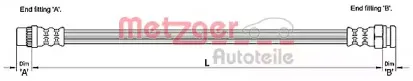 Тормозной шланг METZGER купить
