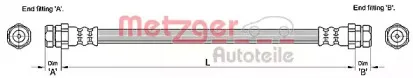 Тормозной шланг METZGER купить