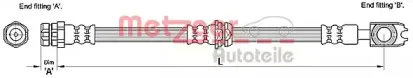 Тормозной шланг METZGER купить