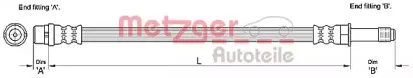 Тормозной шланг METZGER купить