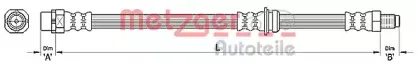 Тормозной шланг METZGER купить