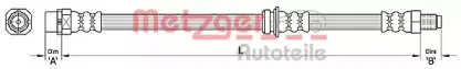 Тормозной шланг METZGER купить