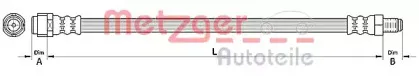 Тормозной шланг METZGER купить