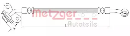 Тормозной шланг METZGER купить