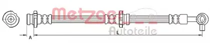 Тормозной шланг METZGER купить