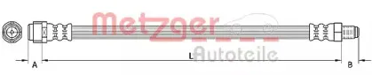 Тормозной шланг METZGER купить