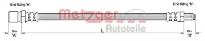 Тормозной шланг METZGER купить