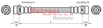 Тормозной шланг METZGER купить