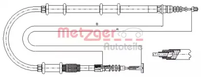 Трос, стояночная тормозная система METZGER купить