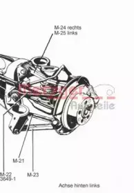 Тяга / стойка, подвеска колеса METZGER купить