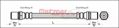 Тормозной шланг METZGER купить