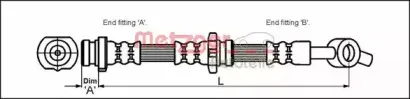 Тормозной шланг METZGER купить