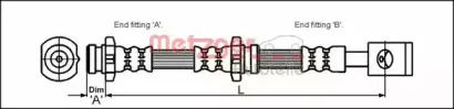 Тормозной шланг METZGER купить