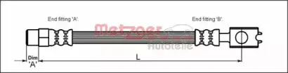 Тормозной шланг METZGER купить