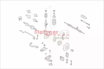 Подвеска колеса METZGER купить