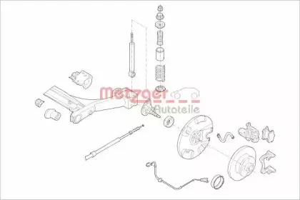 Подвеска колеса METZGER купить