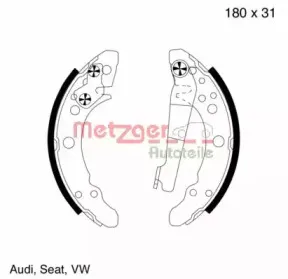 Комплект тормозных колодок METZGER купить