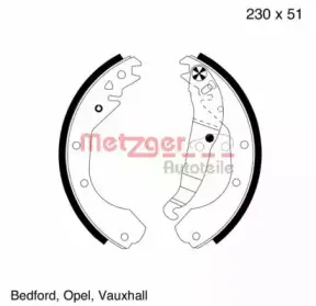 Комплект тормозных колодок METZGER купить